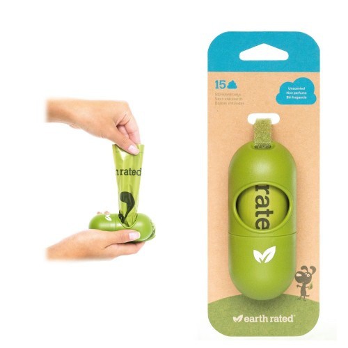 Dispensador de sacos Earth Rated com odor neutro