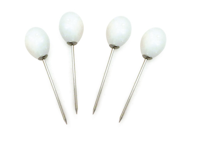 Pieker 'Becco', weiß, T 8,5 cm, B 2 cm, H 2 cm zu 1,00