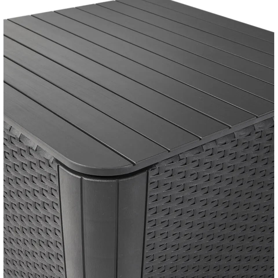 Keter Luzon Plus opbergtafel - 57x57x43cm - Grafiet
