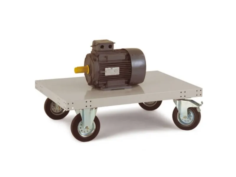 Manuflex TT0032.7016 Platformsvogn uden skubbebøjle Stålplade Bæreevne (max.): 400 kg