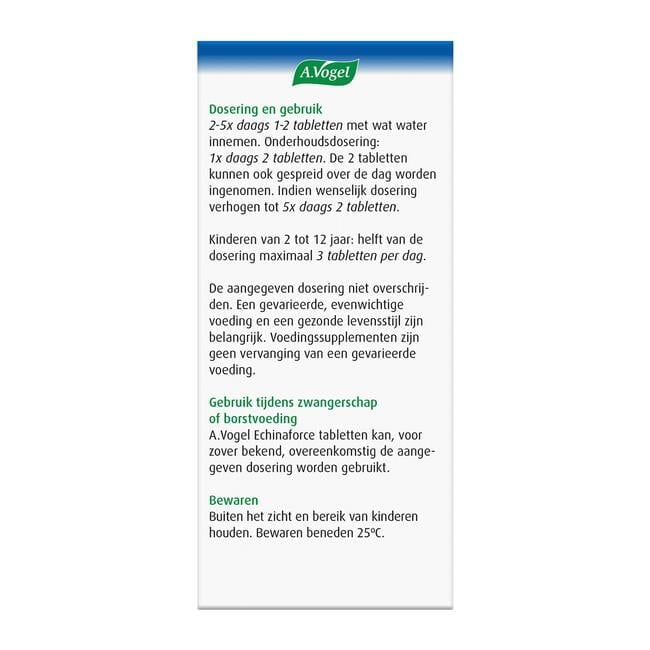 A.Vogel Echinaforce Weerstand1* Tabletten 200 stuks