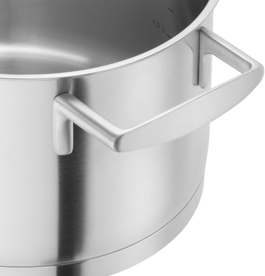 ZWILLING Vitality Kochtopf-Set 5-teilig mit Glas-Deckel, Induktionsgeeignet, Unbeschichtet, Edelstahl, Silber