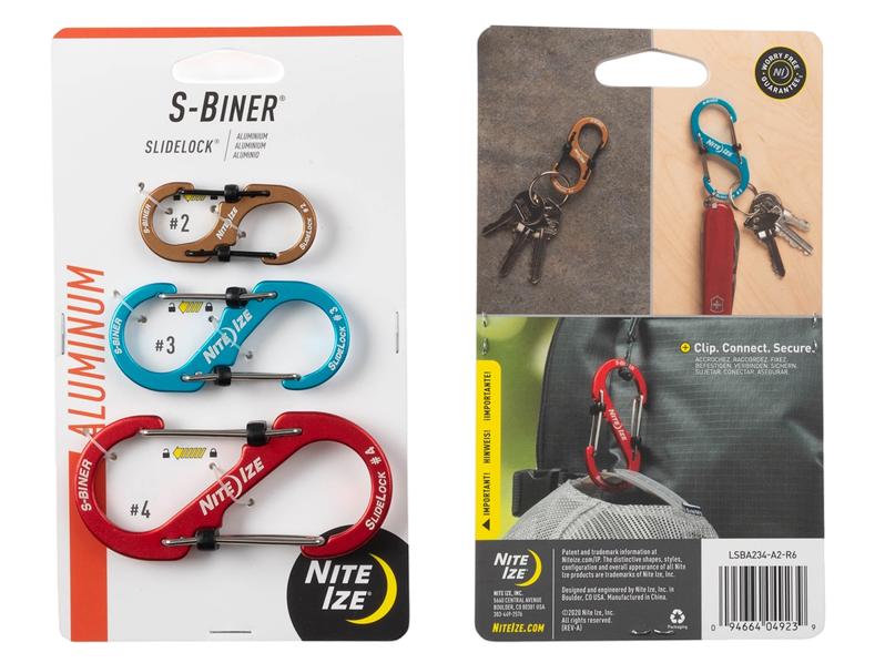 S-Biner Karabijnhaak Slidelock 3-pack