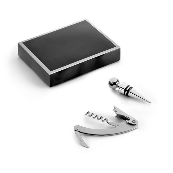hi!dea 94191 - Set à vin en zinc et acier inoxydable
