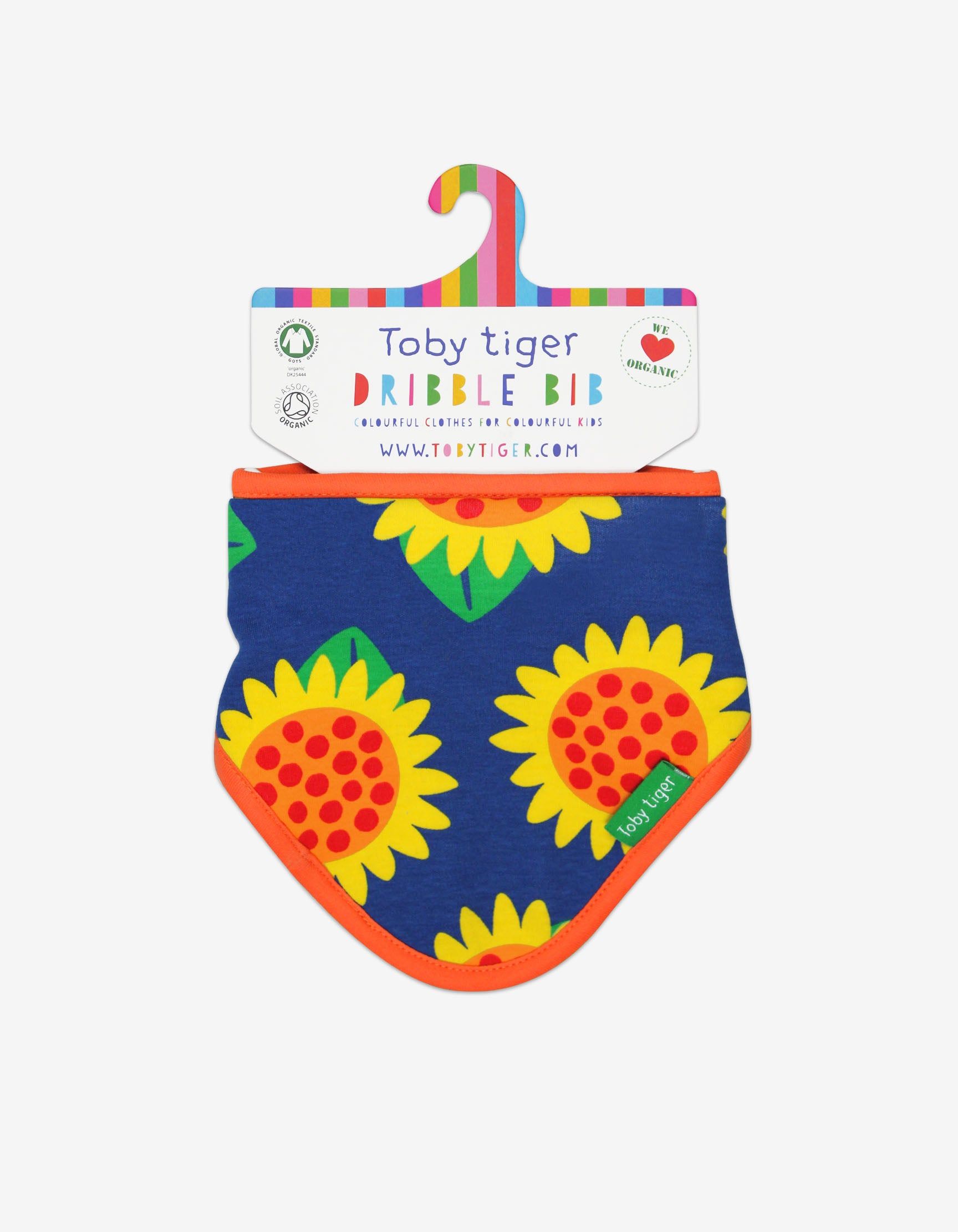 Toby Tiger Baby-Tuch mit Sonnenblumen
