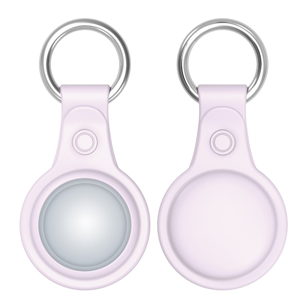 (4er Set) Apple AirTag Anhänger Silikon Case Hülle Schlüsselanhänger mit Schlüsselring
