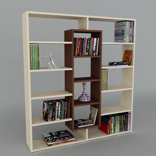 Bücherregal - ahornbraun - Wenge - 135,7 cm hoch