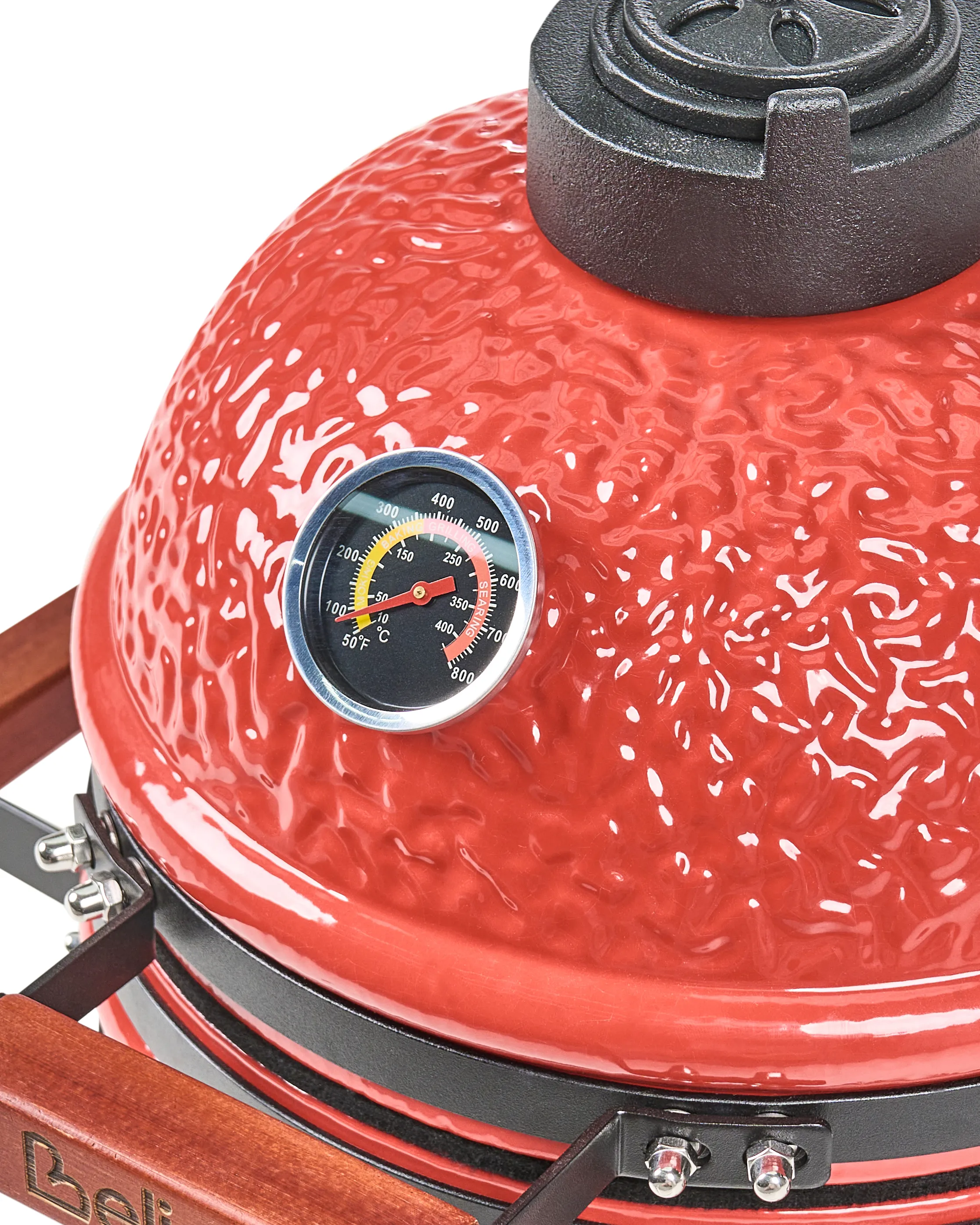 Mini houtskoolgrill KAMADO Keramiek Rood