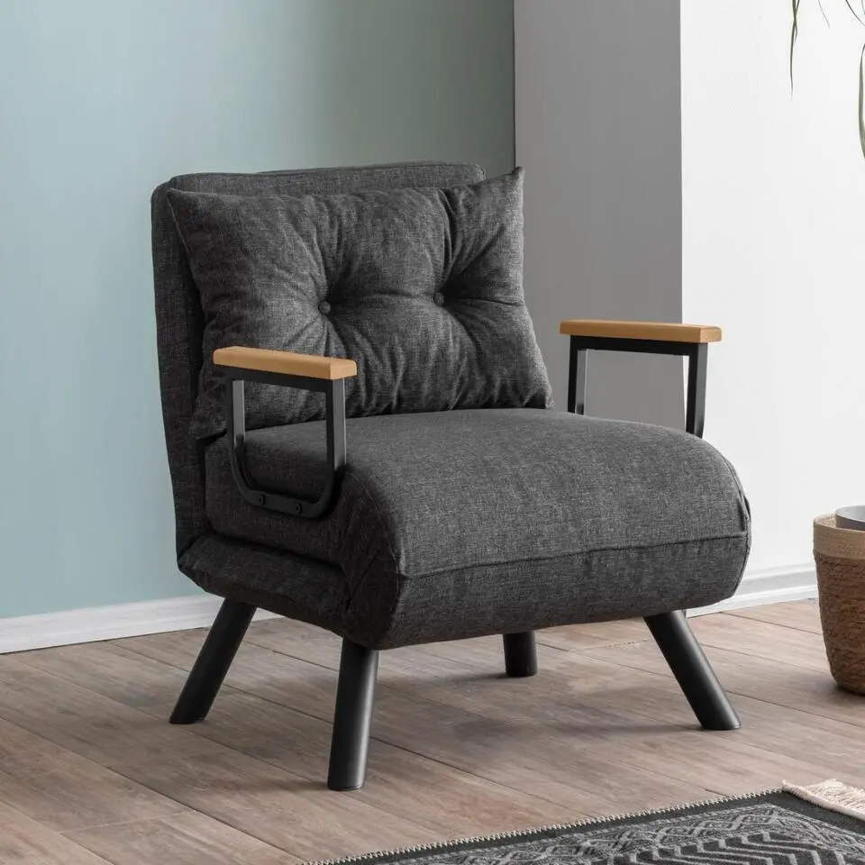 CALICOSY - Slaapfauteuil in stof SANDO - 50x67x41 cm