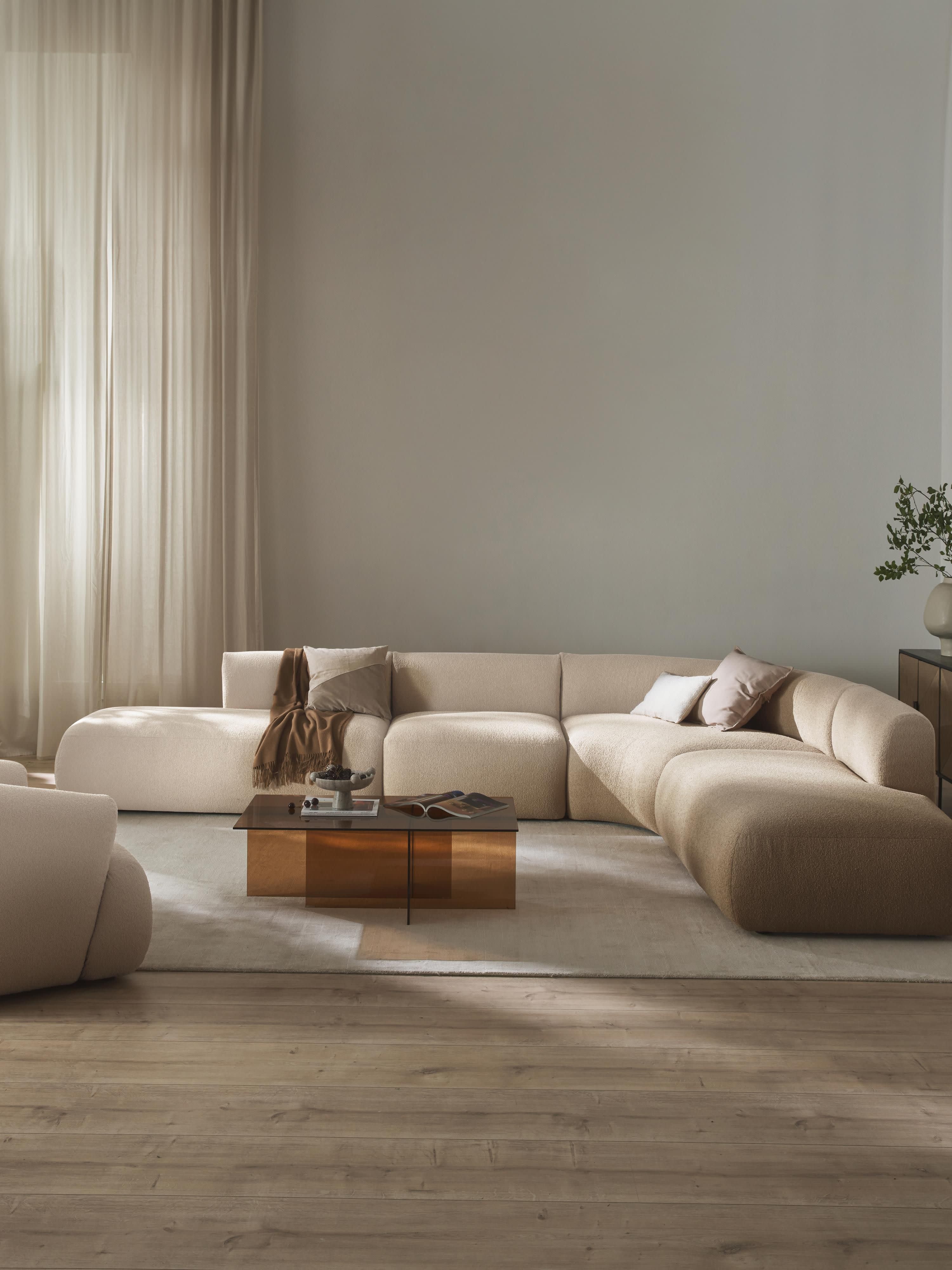 Modulaire bouclé hoekbank Sofia (4 zits)