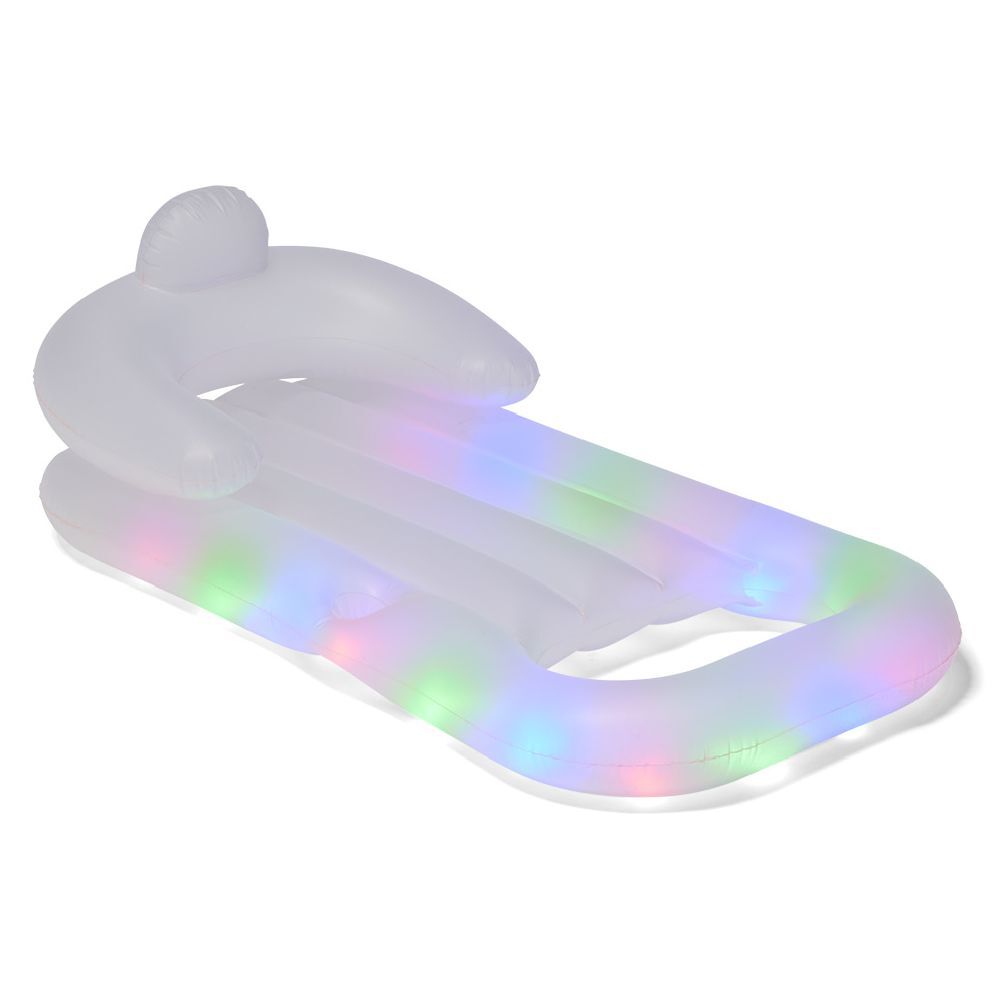 Matelas fauteuil gonflable lumineux 1 place
