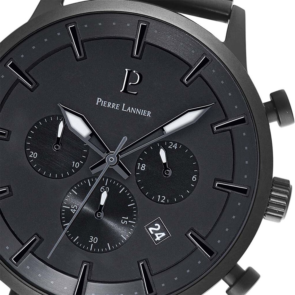 Montre Lannier Collection Absolue Acier Noir