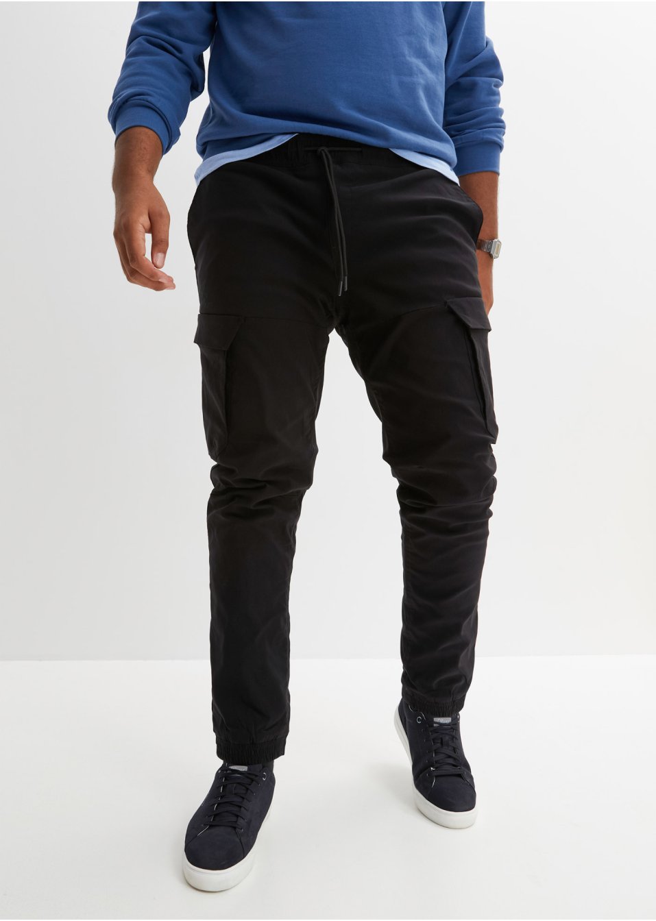 Pantalon thermo taille extensible Regular Fit avec poches cargo, Straight