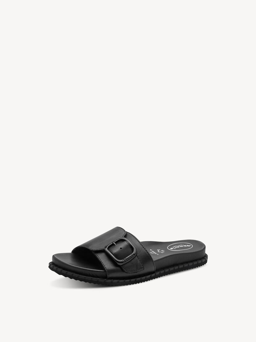 Leren Slipper - zwart