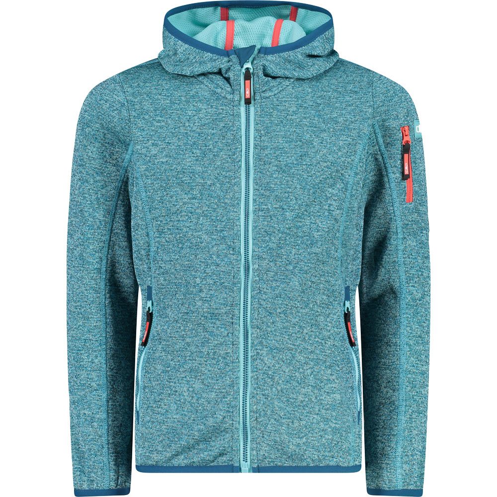 CMP Fix Hood Fleecejacke Kinder acqua