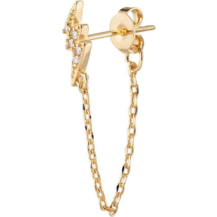 Boucle d'oreille - Stormy Earing - Laiton doré or 1 micron