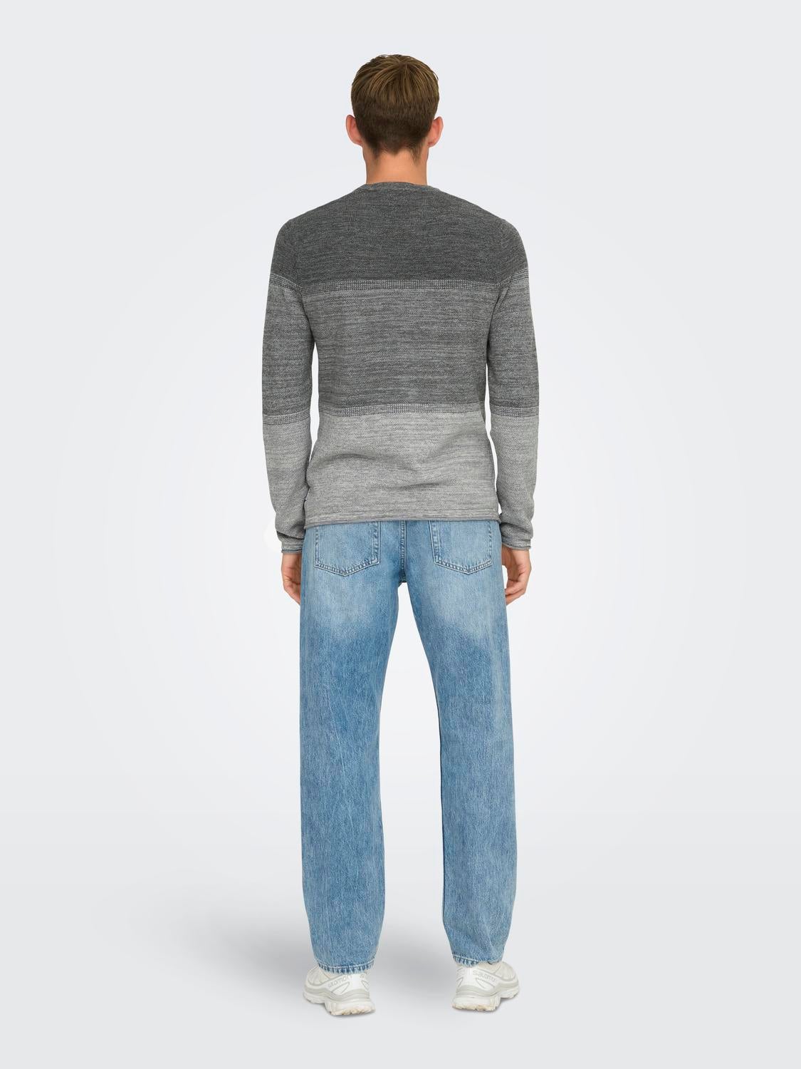 ONSFELIX Pullover Light Grey Melange