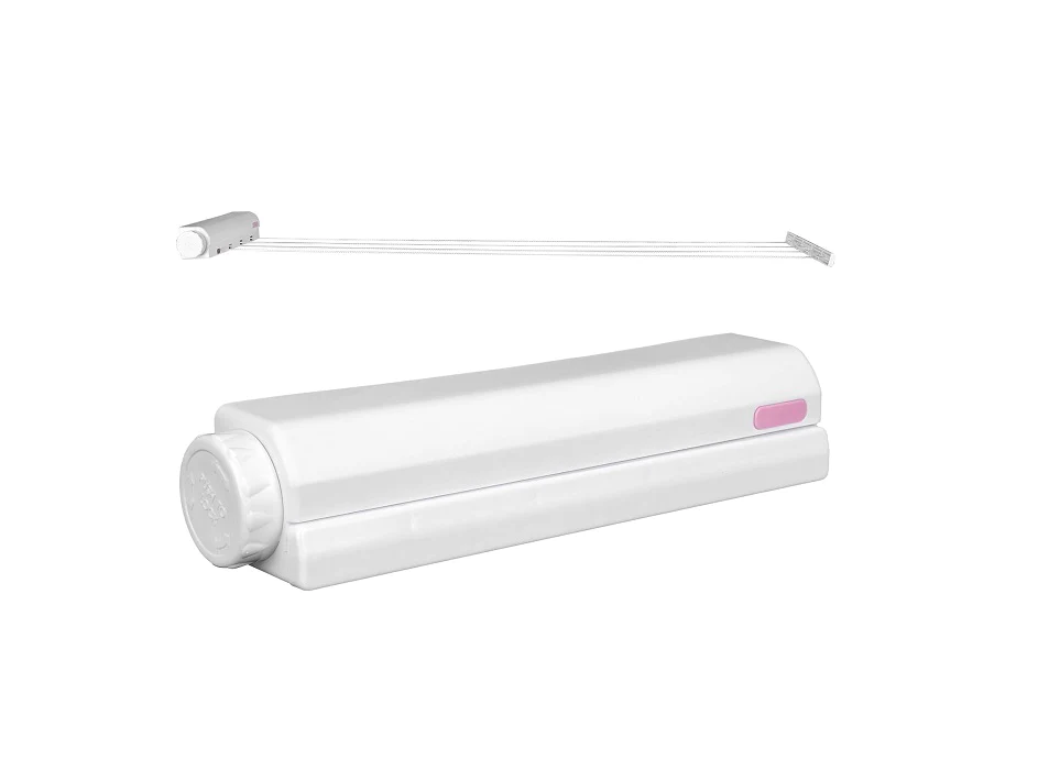 Étendoir à linge rétractable extensible à monter au mur blanc Vendos85