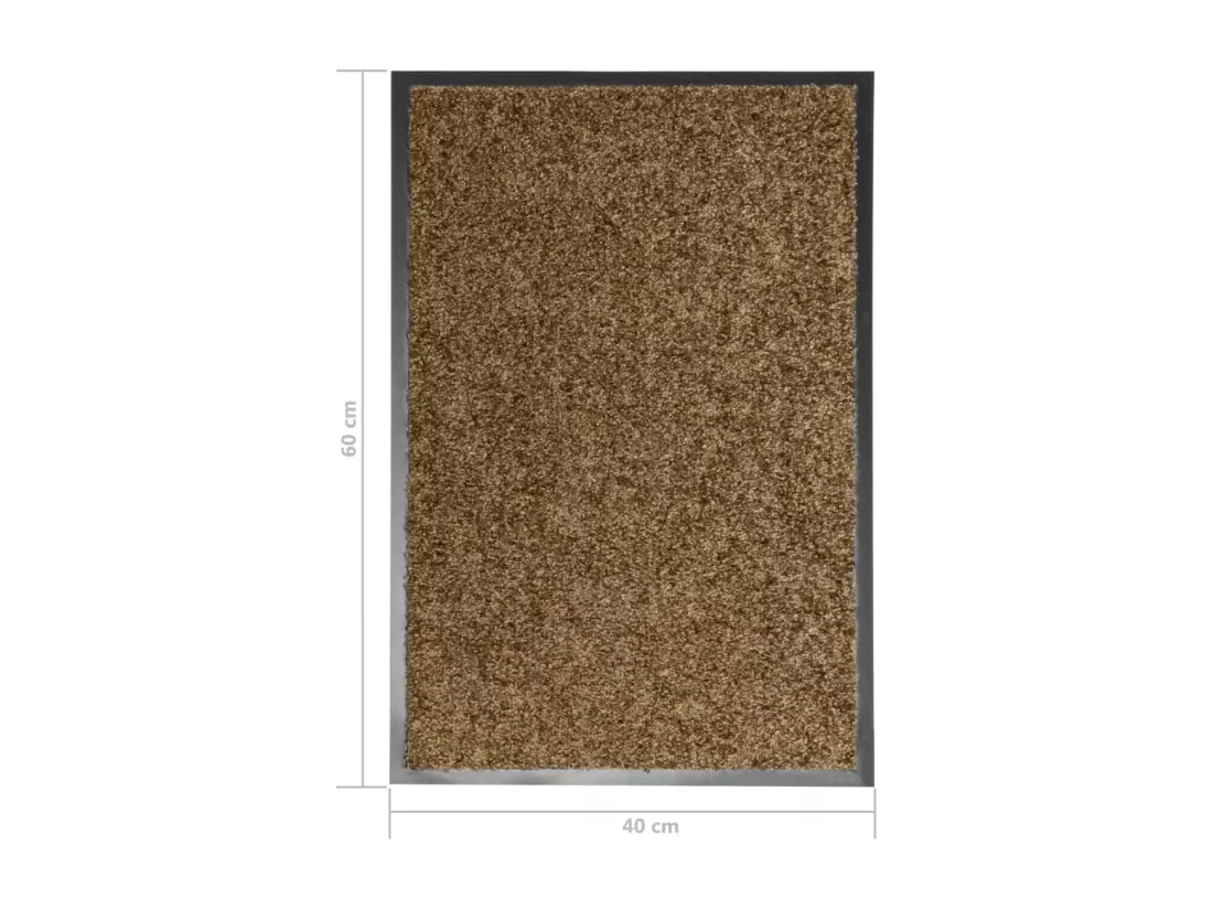 Paillasson lavable Marron 40x60 cm