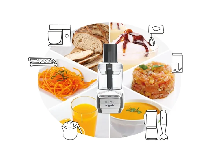 Magimix Mini Plus, 1,7 L, Sort, Knapper, 400 W, 370 mm, 210 mm
