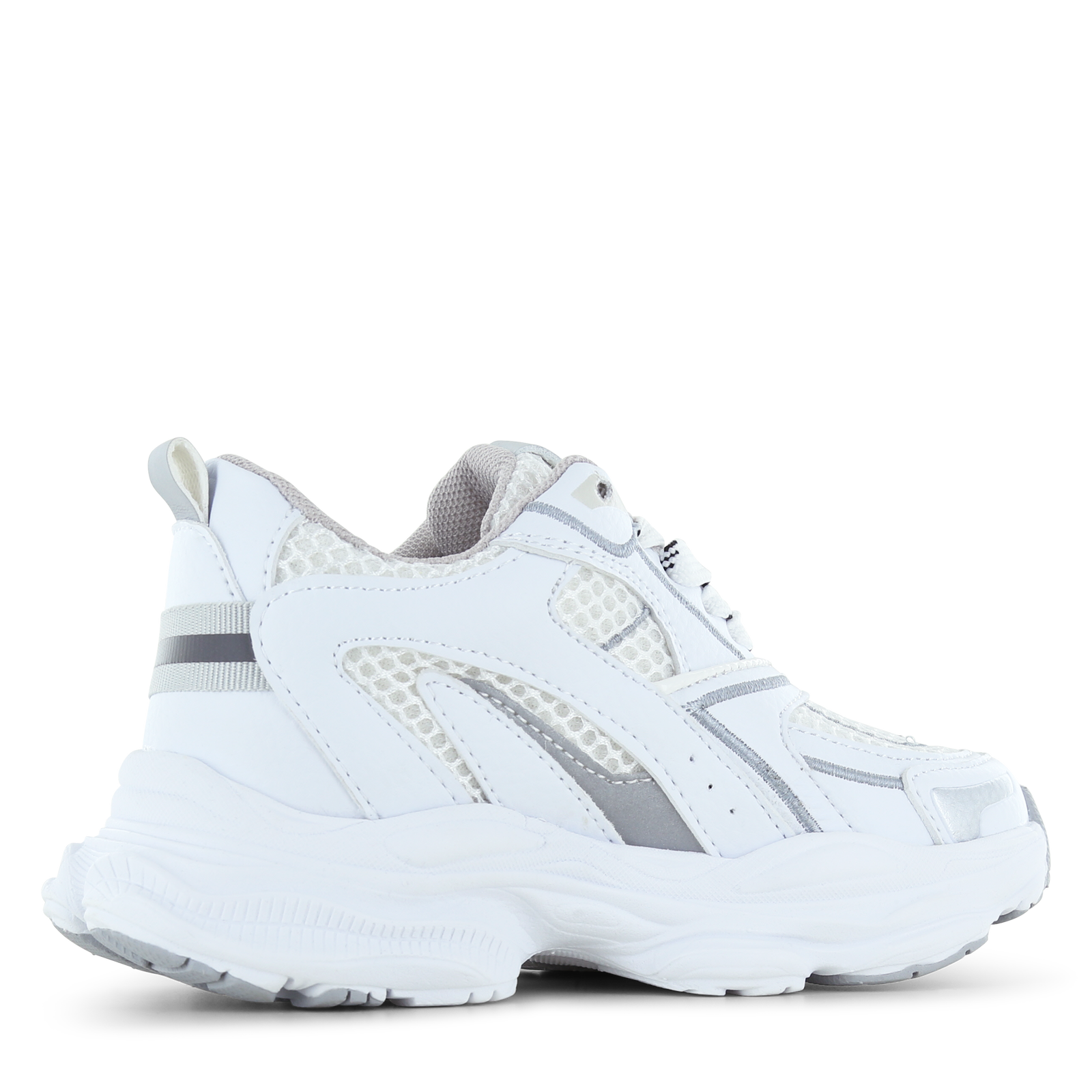 Shoesme witte sneaker Microleer | Uni schoenen