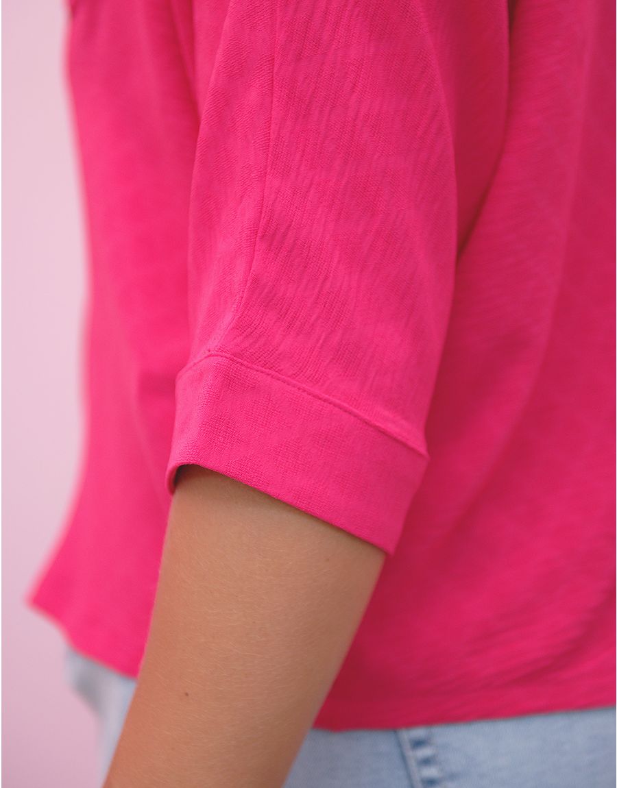 Chemise fuchsia loose