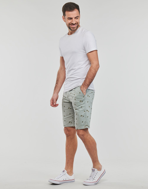 Jack & Jones - JPSTBOWIE JJSHORT PRINTED - Blanc / Bleu