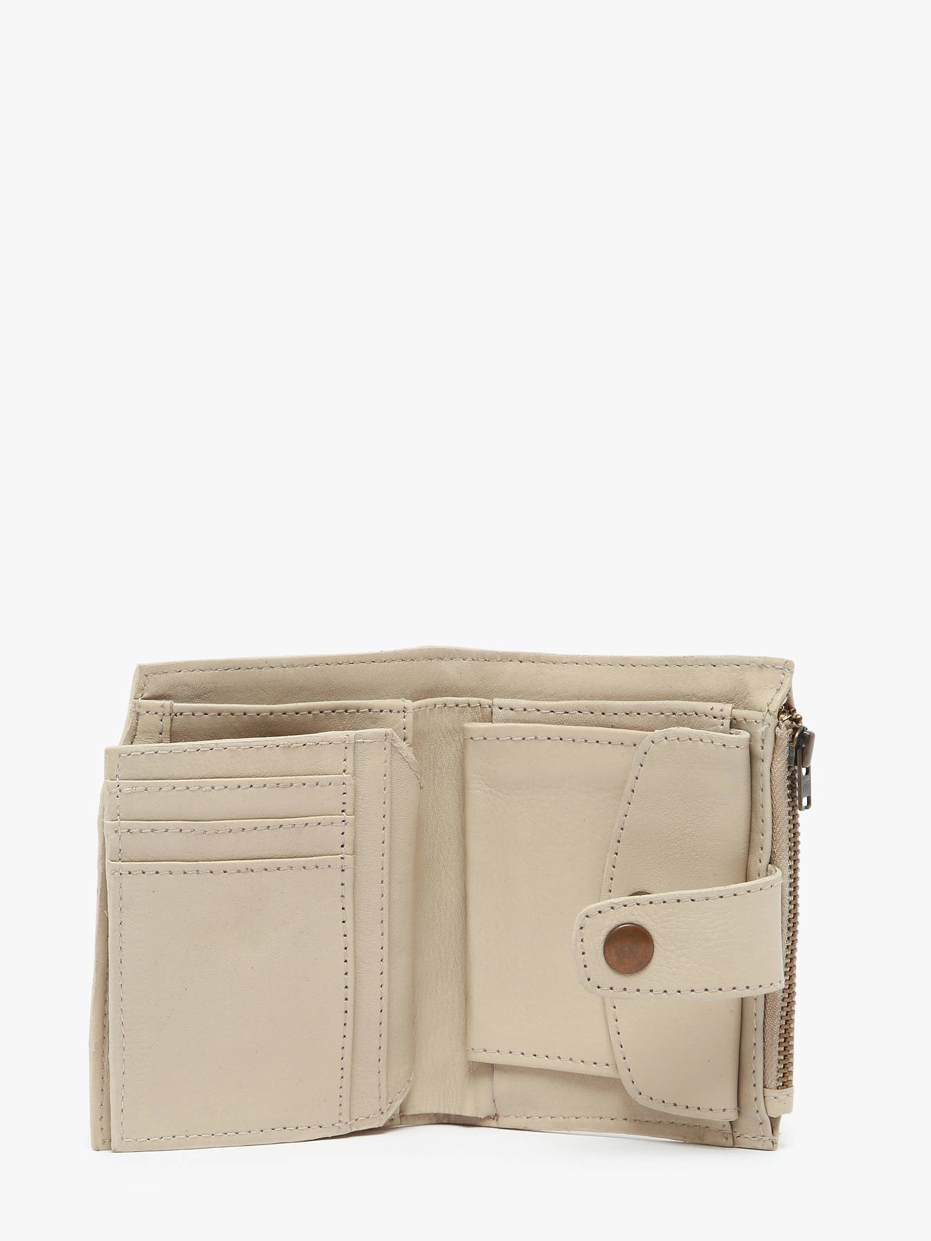 Porte-monnaie porte-cartes cuir BASILIC PEPPER