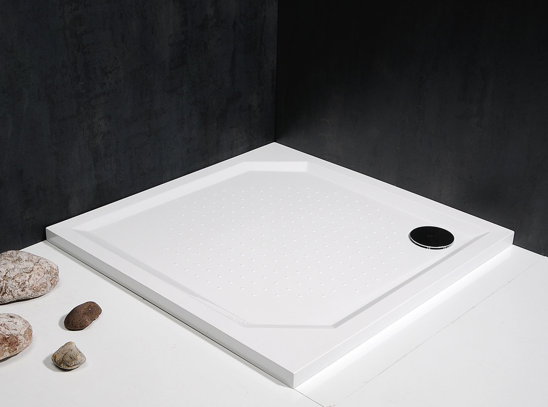 Gelco Aneta vierkante douchebak 90x90x4cm wit
