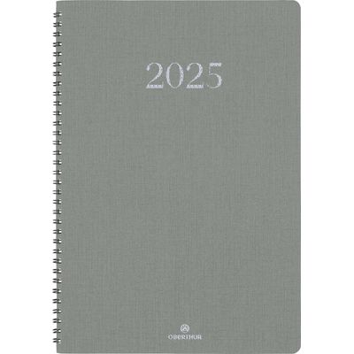 Agenda de poche spiralé Galway - 1 semaine sur 2 pages - 10 x 15 cm - olive - Oberthur