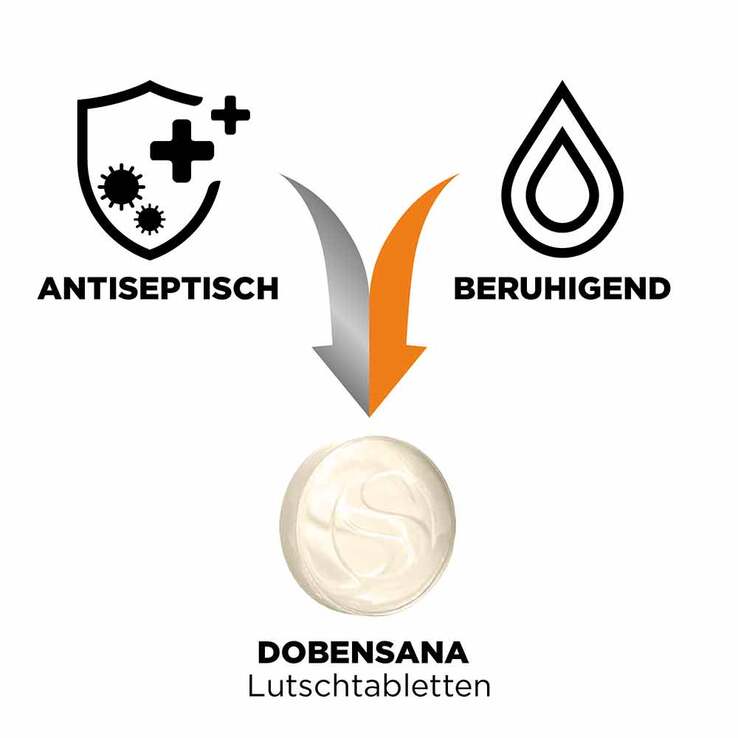 Dobensana Orangengeschmack 1,2mg / 0,6mg Lutschtabletten , 24 St