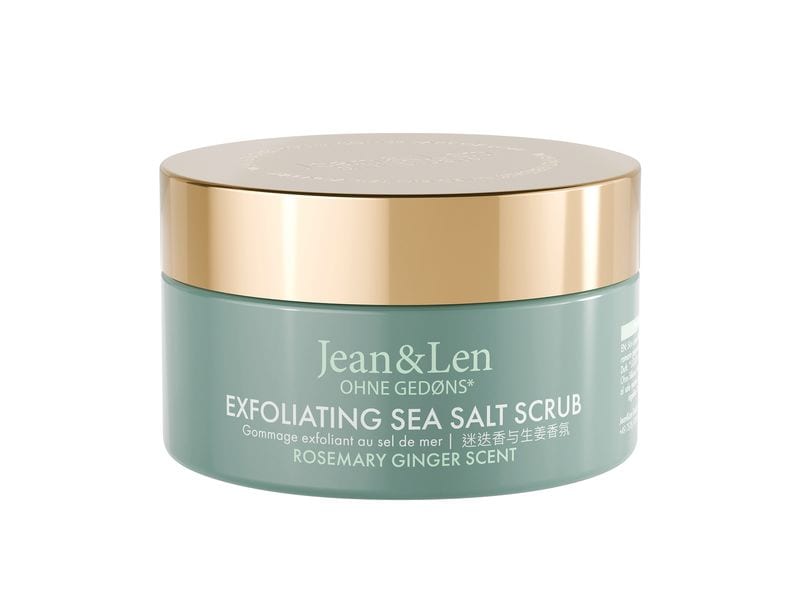 Jean & Len Peeling Body Salt Scrub Rosemary & Ginger 300 g Natürliches Peeling für sanfte Haut