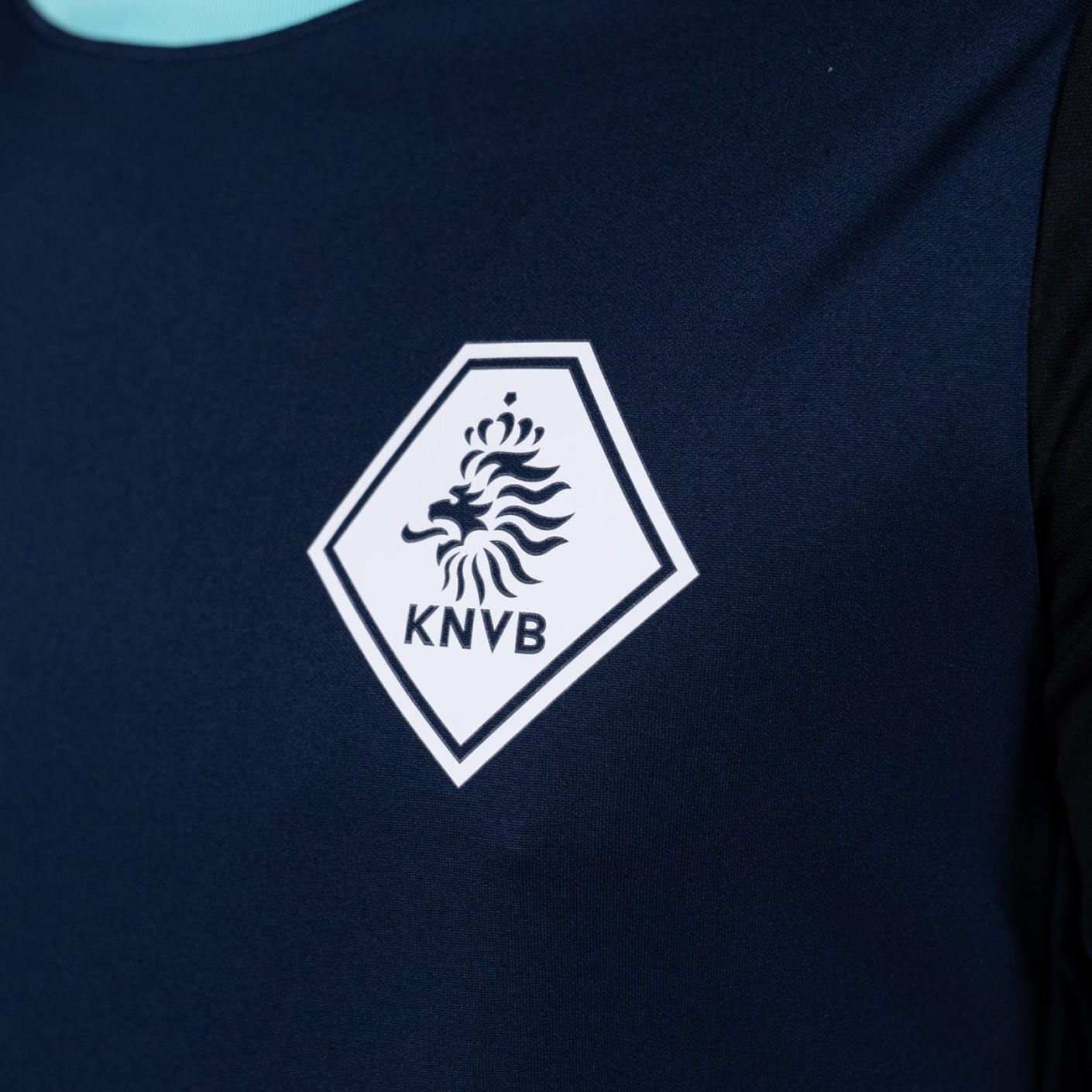 Nike KNVB Scheidsrechters Trainingsshirt 2024-2026 Donkerblauw Turquoise