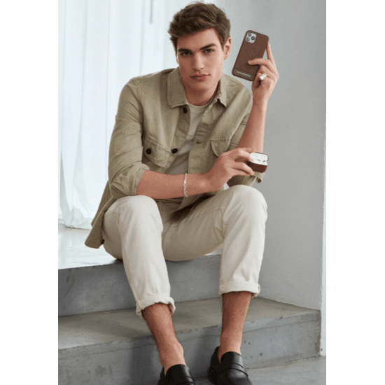 iPhone 12 / iPhone 12 Pro Hardcase Hülle Atelier Case (IDACSS21-I2061-293) - Wild Cedar Snake