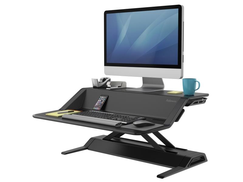 Fellowes Workstation Lotus Schwarz Sitz-Steh-Plattform