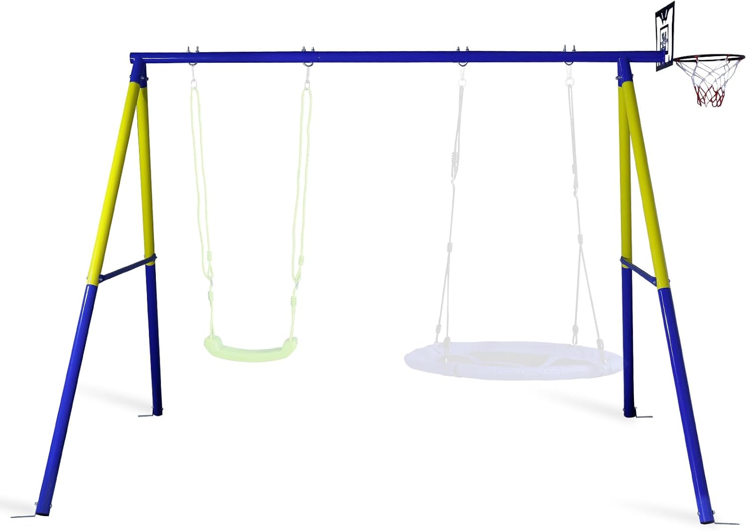 CCLIFE Schaukelgestell Outdoor 200 kg Schaukelgerüst für Nestschaukel Kinderschaukel, Schaukel Gestell für Garten ZERRO