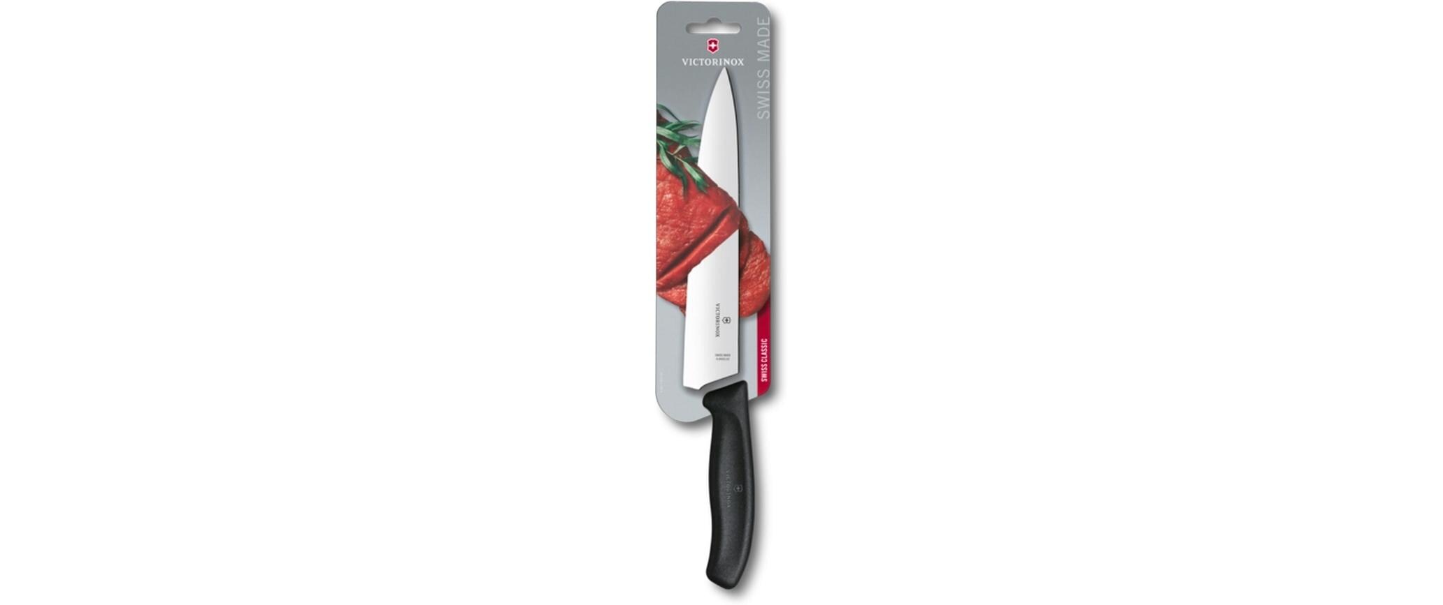 Kochmesser Swiss Classic Schwarz, 22 cmKochmesser für leichtes und gleichmässiges Schneiden