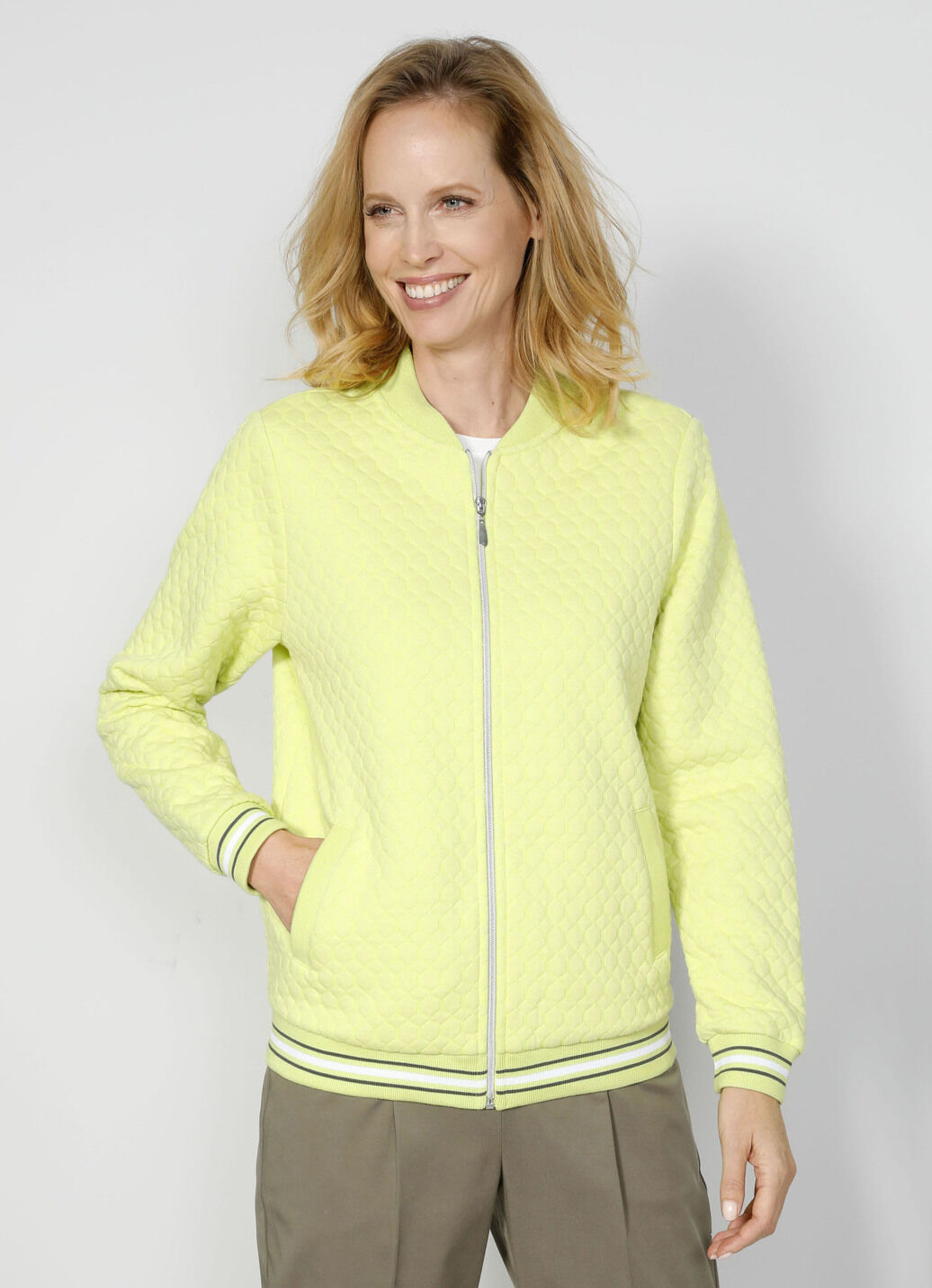 Shirtjacke mit Collegekragen