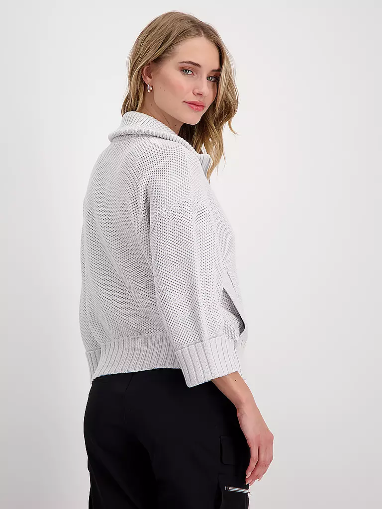 MONARI Strickjacke hellgrau