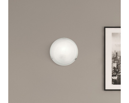 Plafondlamp, 1-lichts, Ø 30 cm, Mauritius wit
