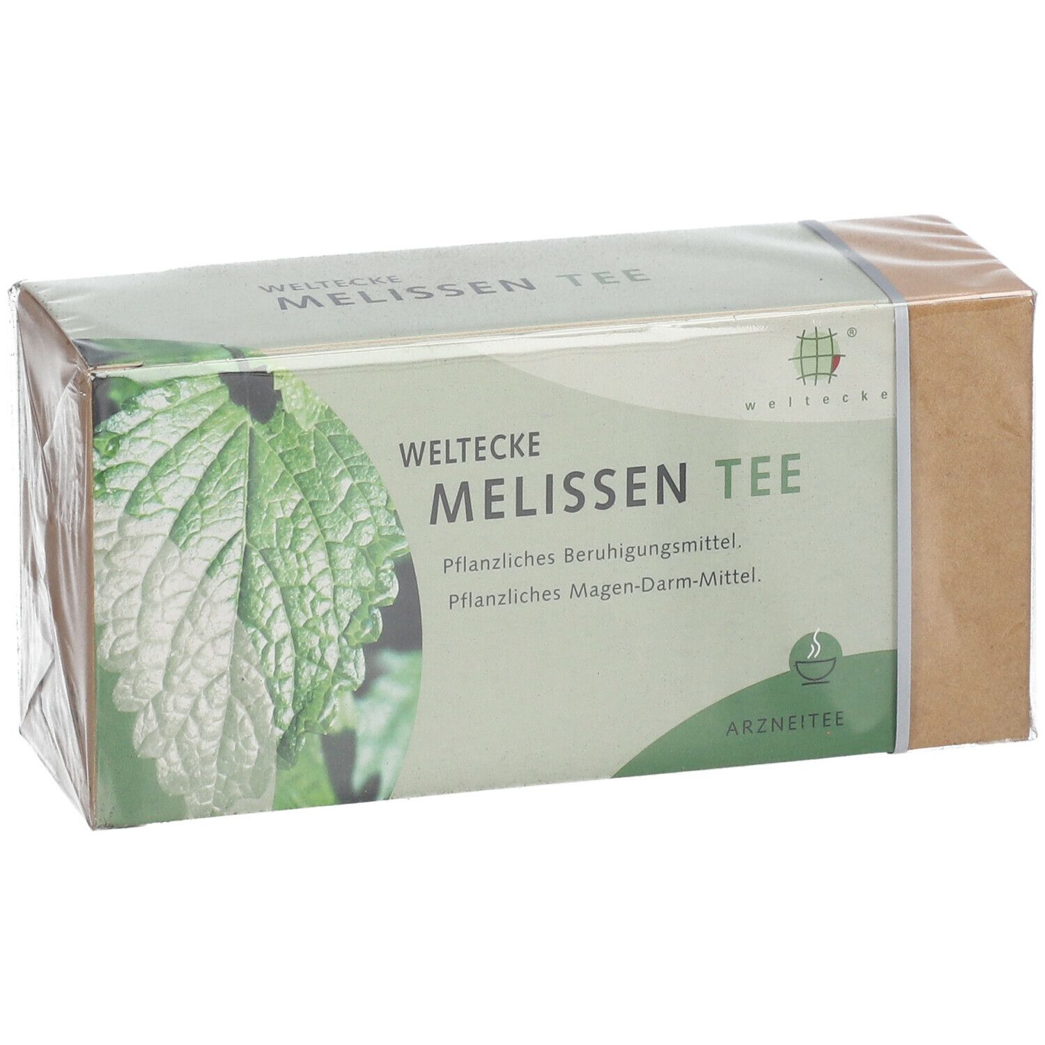 Melissentee im Filterbeutel