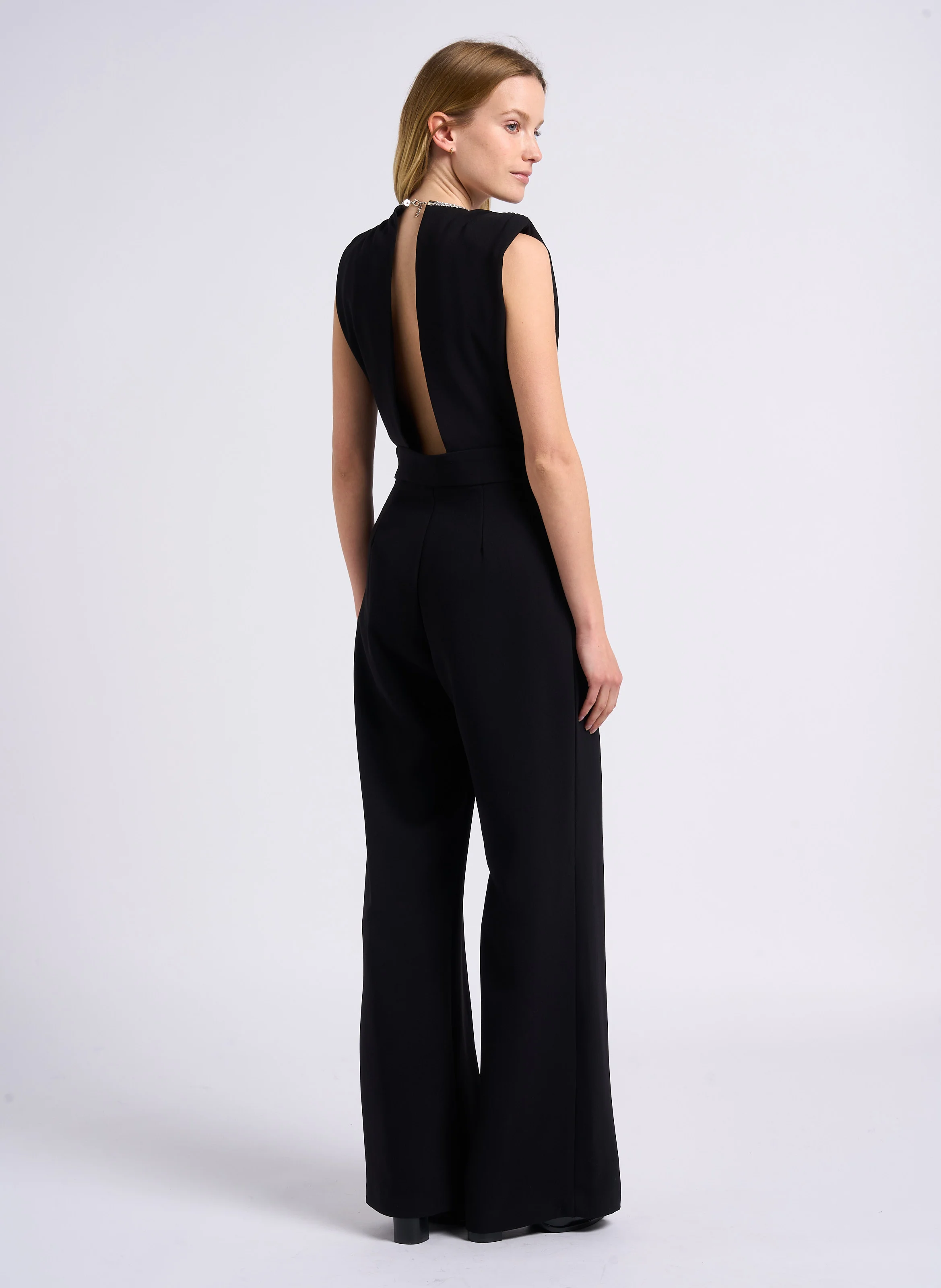 TAYLOR - Combinaison col rond| Noir