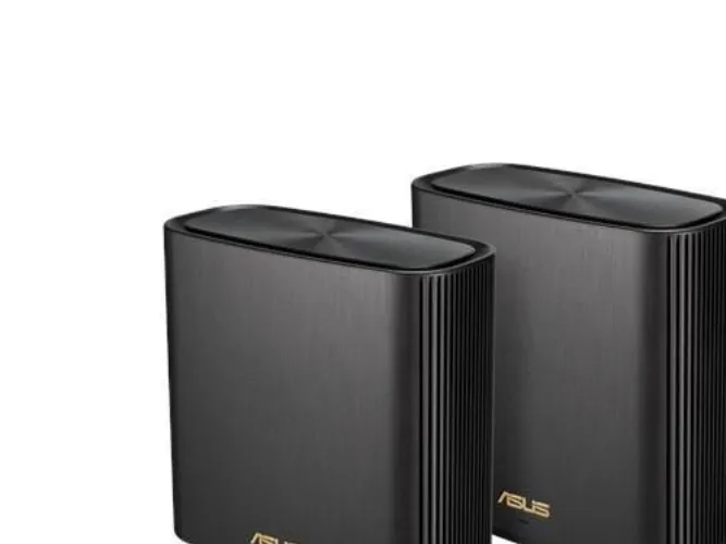 ASUS ZenWiFi AX (XT8) - Wi-Fi-system - (2 routere) - op til 5500 sq.ft - mesh 1GbE, 2.5GbE - Wi-Fi 6 - Tri-Band