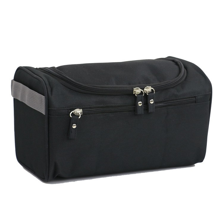 (23x15x12cm) Kosmetik Make Up Tasche Necessaire Organizer Bag mit Reissverschluss - Schwarz