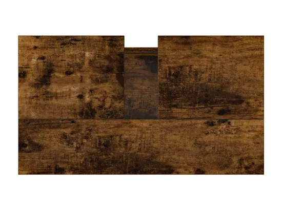 Armoire de bain chêne fumé 58x33x60 cm bois d'ingénierie