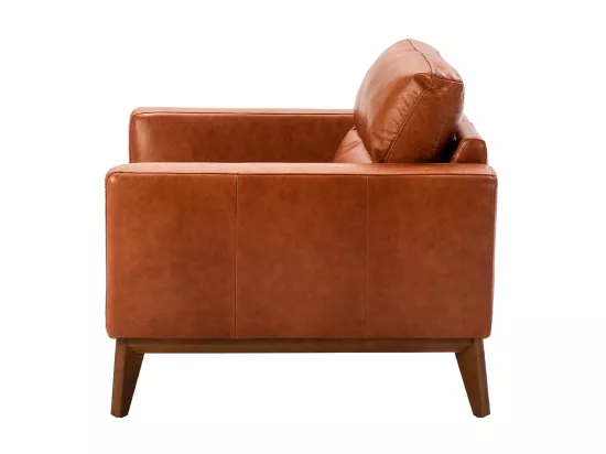Fauteuil en cuir et pieds en bois 5036 ANGEL CERDA