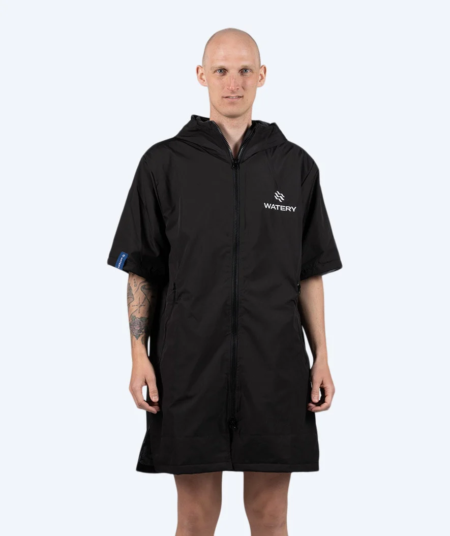 Watery Surf poncho - Waterproof - Sort