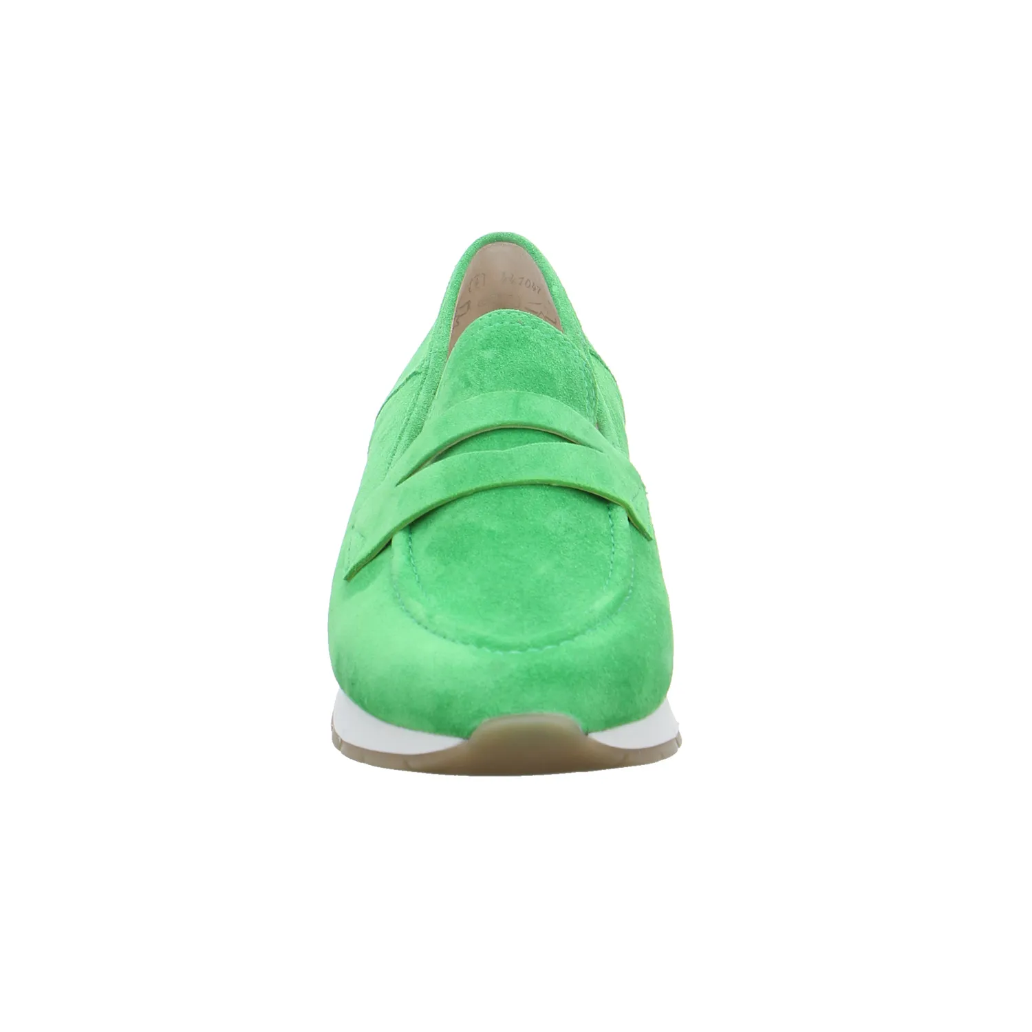 GABOR Comfort-Slipper Grün Leder  mit Wechselfussbett