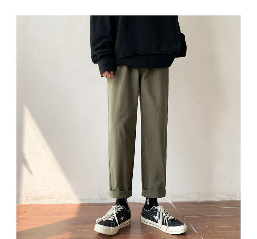 GRAYCIOUS - Cropped rechte broek met middelhoge taille