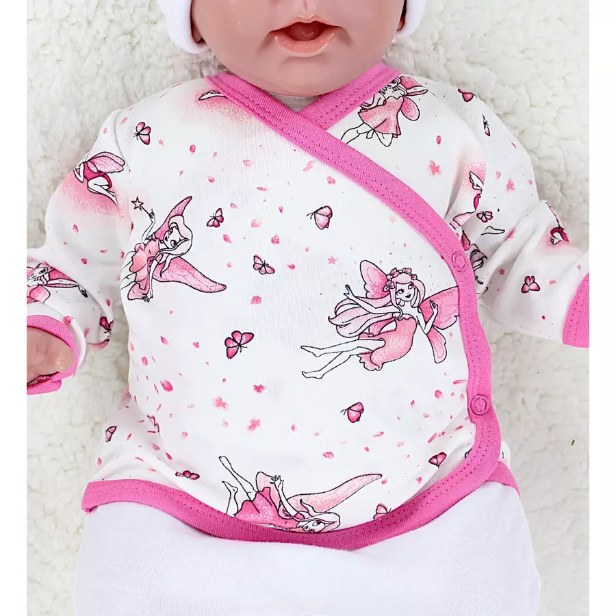 TupTam Baby Langarm Wickelshirt 5er Set pastellrosa